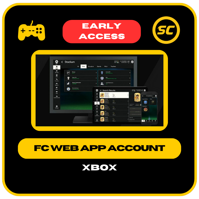 FC 26 - ONTGRENDELDE WEBAPP-ACCOUNT - XBOX PLATFORM (VROEGE TOEGANG)